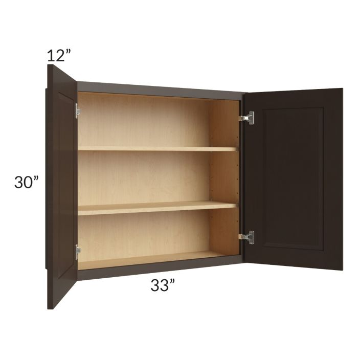 Southport Espresso Shaker 33x30 Wall Cabinet