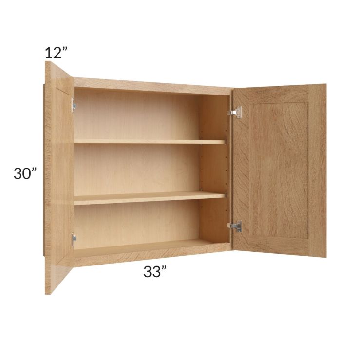 Midtown Timber Shaker 33x30 Wall Cabinet