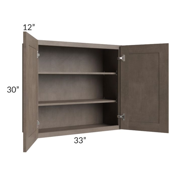 Providence Natural Grey 33x30 Wall Cabinet 