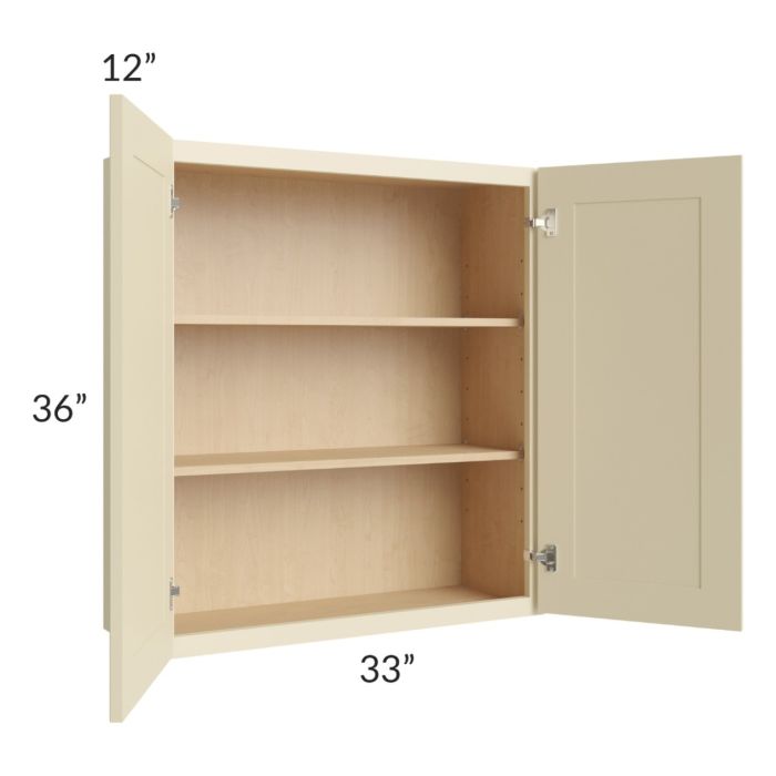 Casselton Ivory 33x36 Wall Cabinet