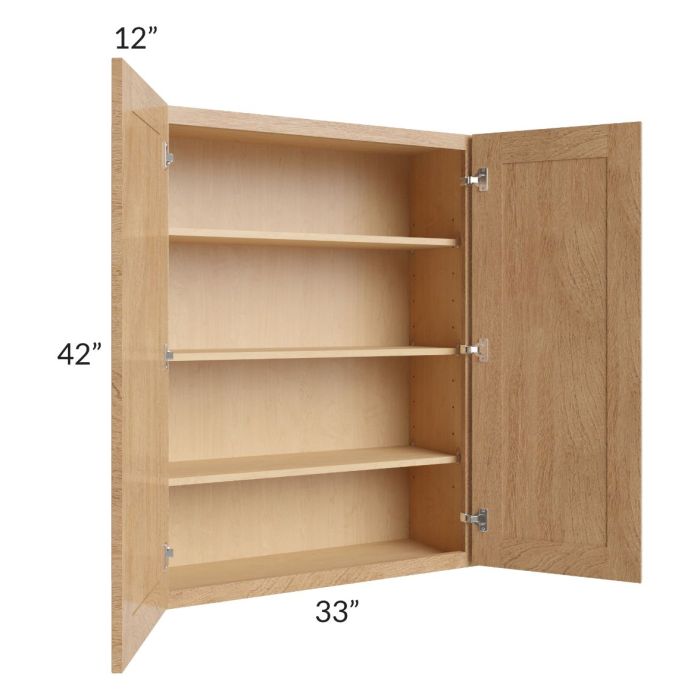 Midtown Timber Shaker 33x42 Wall Cabinet