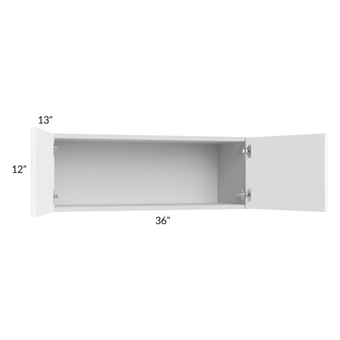 Milan White Matte 36x12 Wall Cabinet