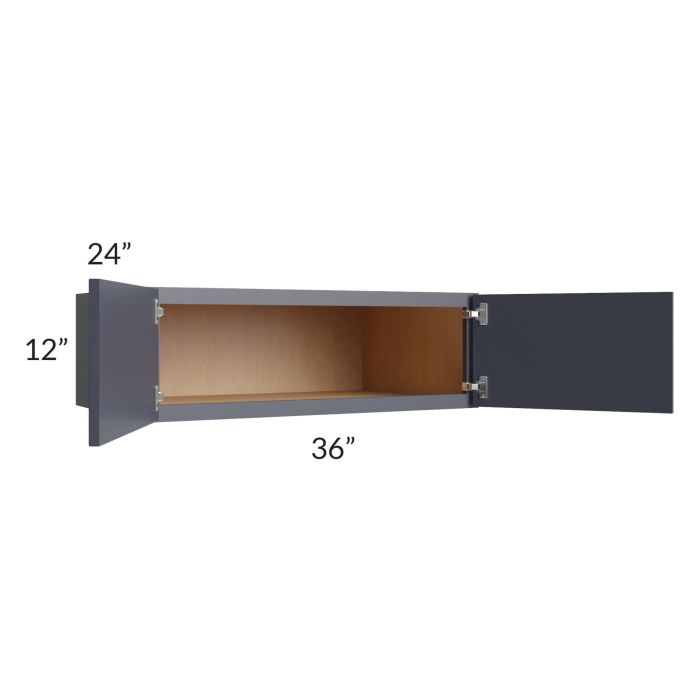 Vienna Indigo 36x12x24 Wall Cabinet