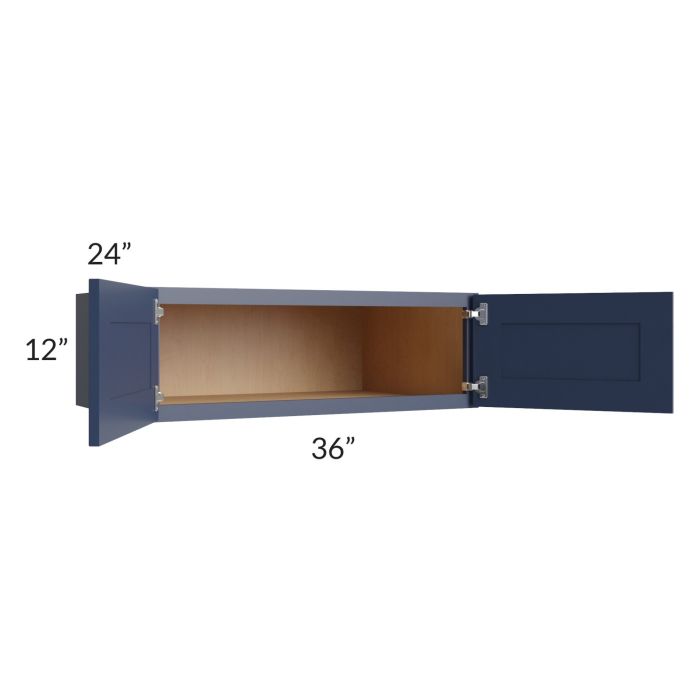 Bayville Blue 36x12x24 Wall Cabinet