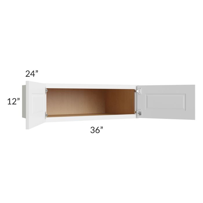 Charlotte White 36x12x24 Wall Cabinet