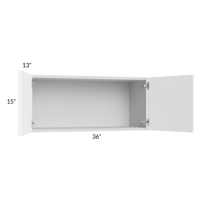 Milan White Matte 36x15 Wall Cabinet