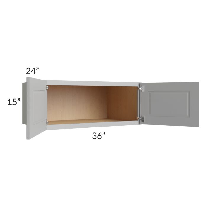Charlotte Grey 36x15x24 Wall Cabinet