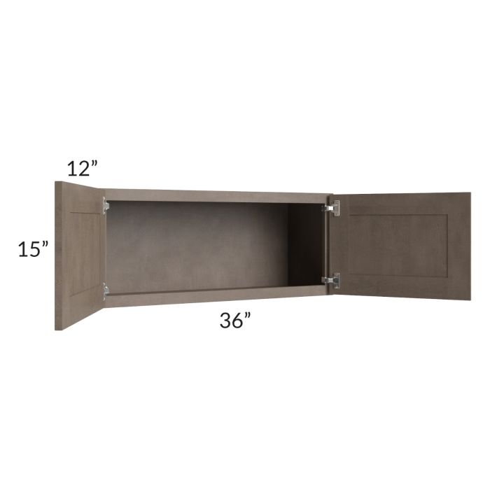 Providence Natural Grey 36x15 Wall Cabinet 