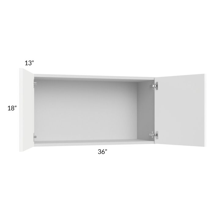 Milan White Matte 36x18 Wall Cabinet