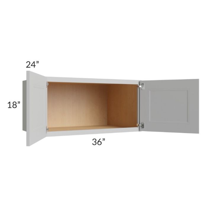 Tuscan Painted Grey 36x18x24 Wall Cabinet