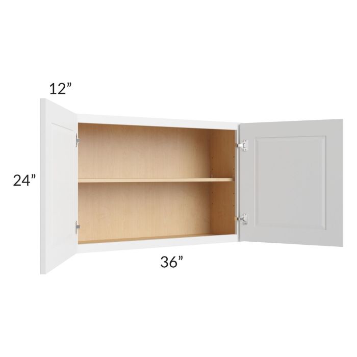 Brighton White Shaker 36x24 Wall Cabinet