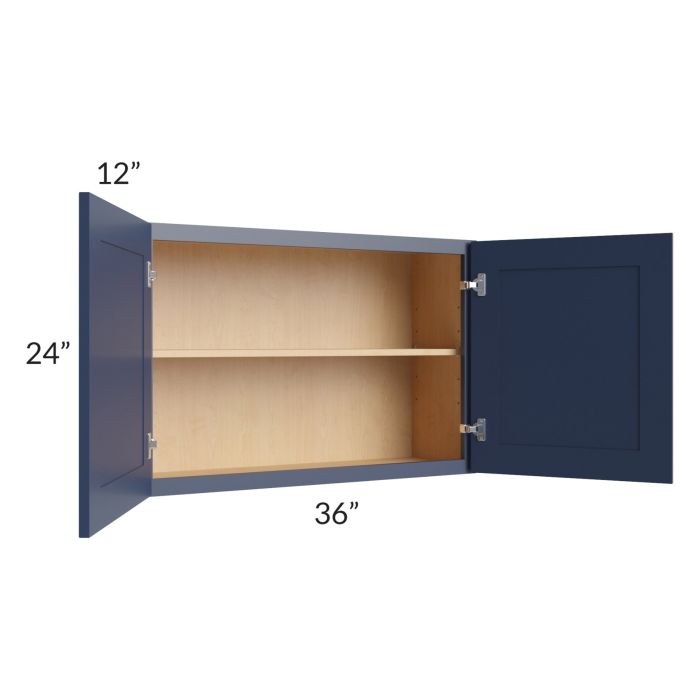 Bayville Blue 36x24 Wall Cabinet