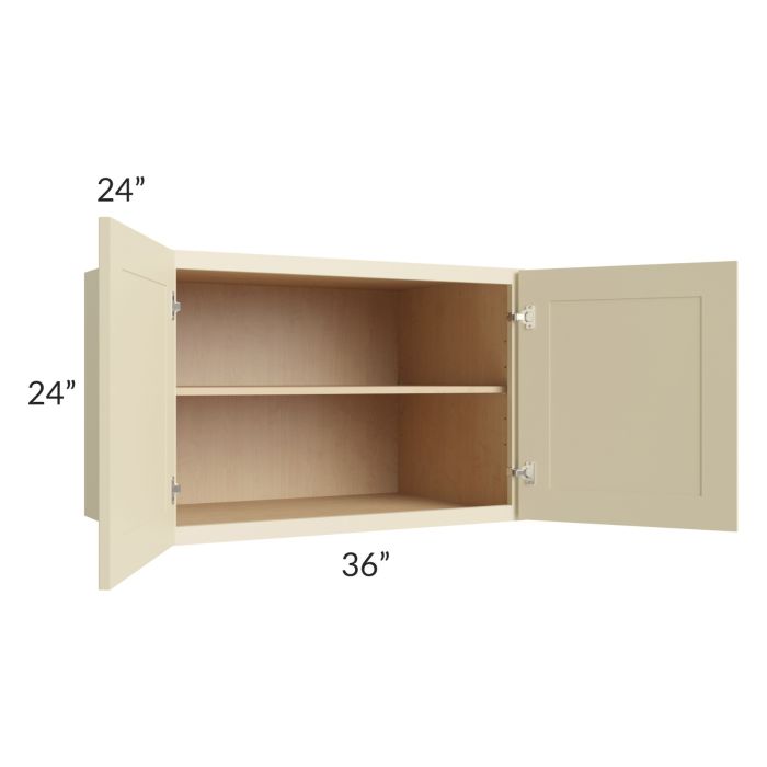 Casselton Ivory 36x24x24 Wall Cabinet