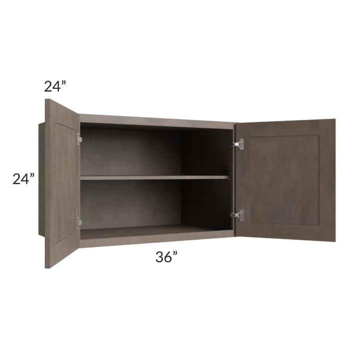 Providence Natural Grey 36x24x24 Wall Cabinet 