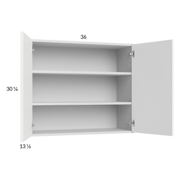 Euro Gloss White 36x30-1/4 Wall Cabinet