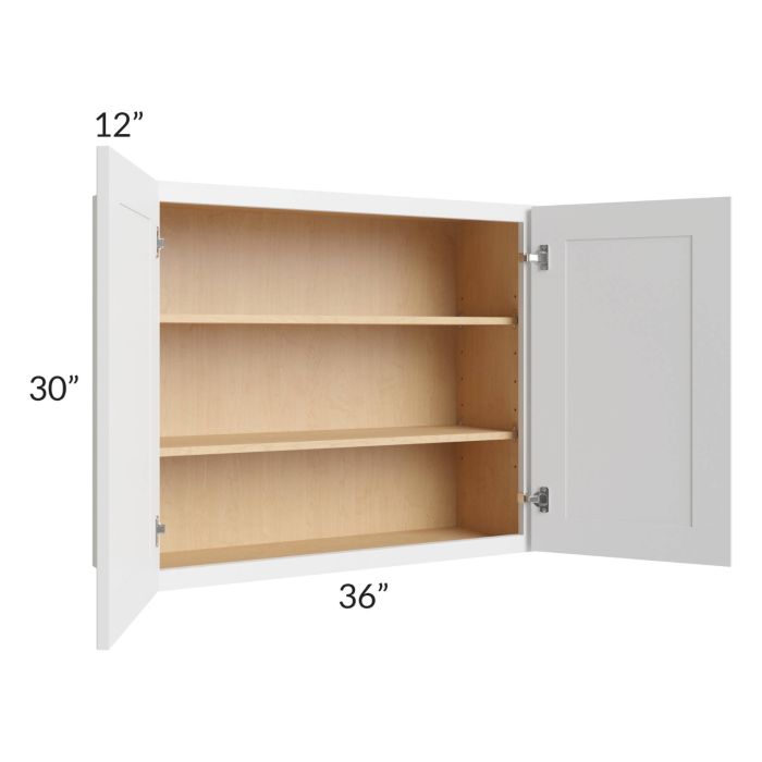 Bayville White 36x30 Wall Cabinet