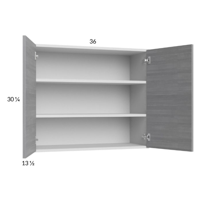 Euro Grey 36x30-1/4 Wall Cabinet
