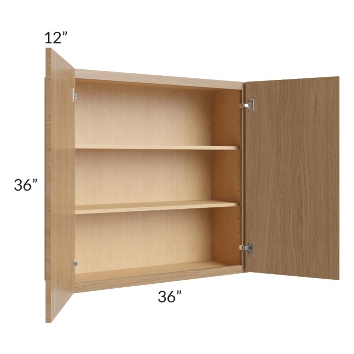 Township Rift Oak 36x36 Wall Cabinet