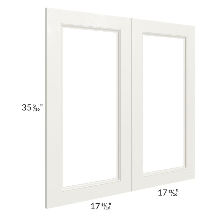 Providence Cream Glaze 36x36 Glass Door Only with Glass Included