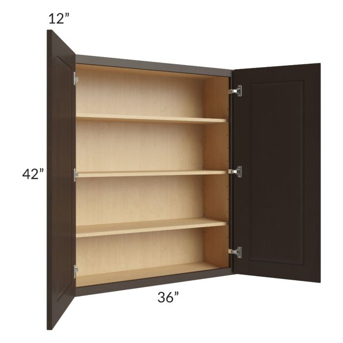 Southport Espresso Shaker 36x42 Wall Cabinet