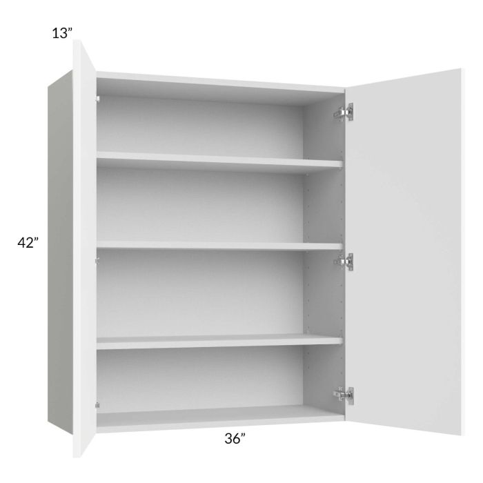 Milan White Matte 36x42 Wall Cabinet