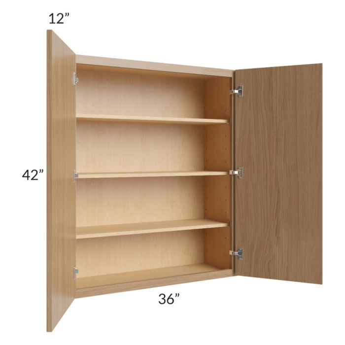 Township Rift Oak 36x42 Wall Cabinet