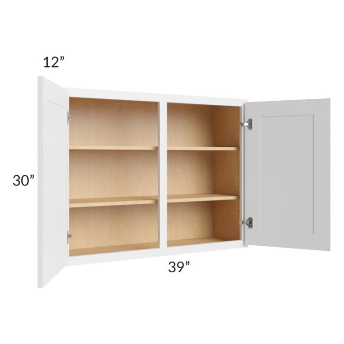 Stratus White 39x30 Wall Cabinet