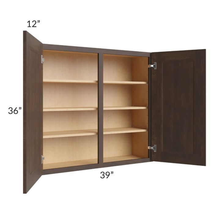 Tuscan Kona Brown 39x36 Wall Cabinet