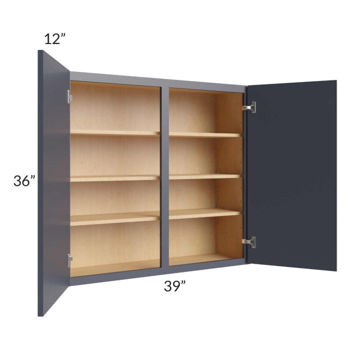 Vienna Indigo 39x36 Wall Cabinet