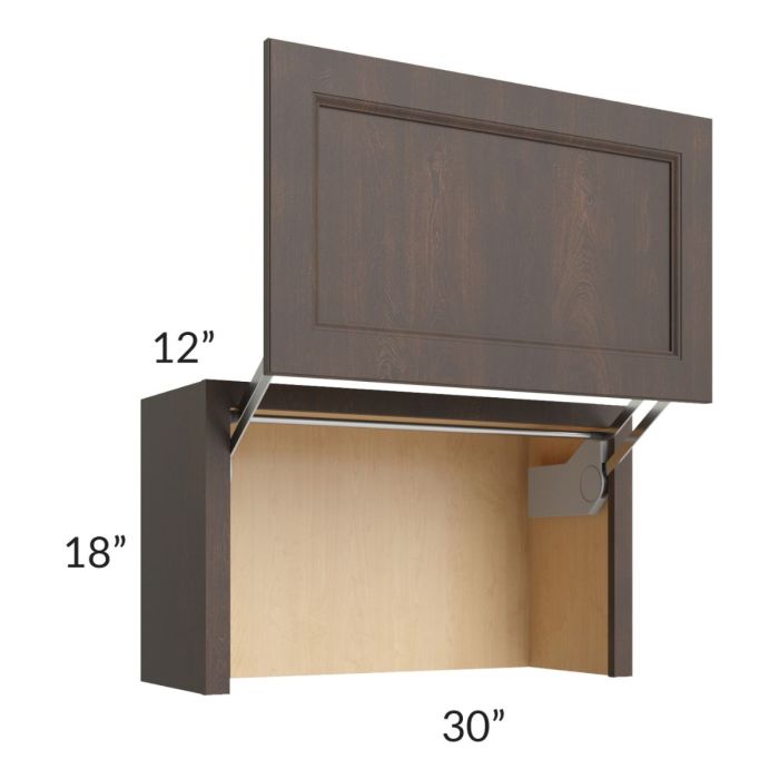 Tuscan Kona Brown 30" Countertop Wall Appliance Cabinet