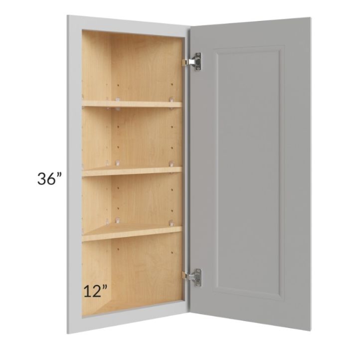 Tuscan Painted Grey 12x36 Wall End Cabinet