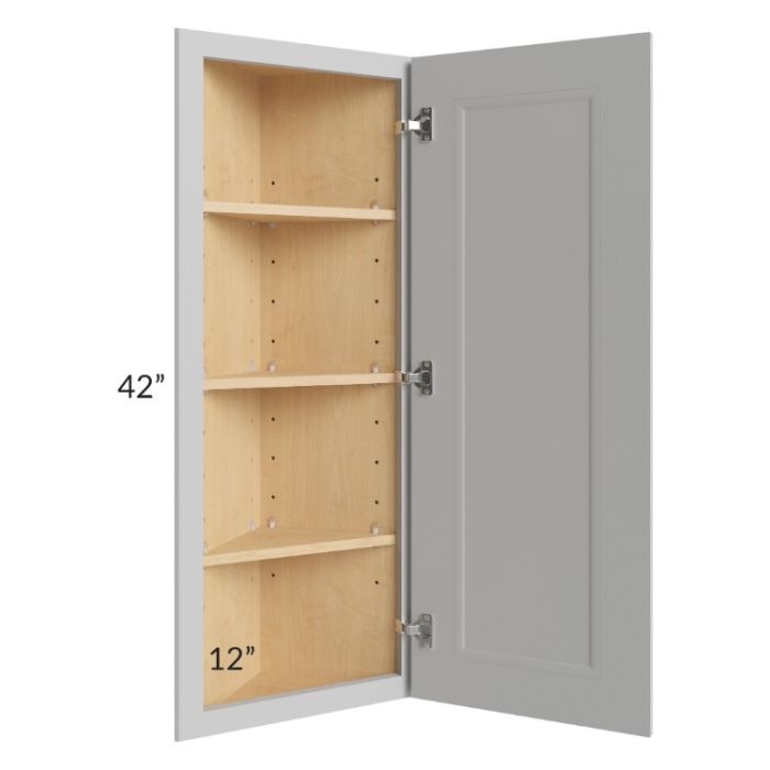 Tuscan Painted Grey 12x42 Wall End Cabinet