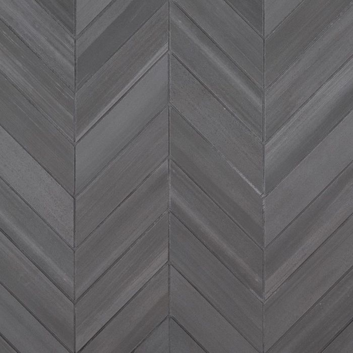 Watercolor Graphite Chevron 12" x 15" Mosaic Tile