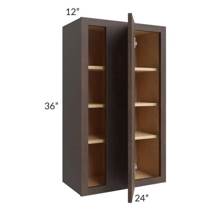 Tuscan Kona Brown 24x36 Blind Corner Wall Cabinet