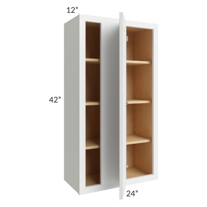 Stratus White 24x42 Blind Corner Wall Cabinet