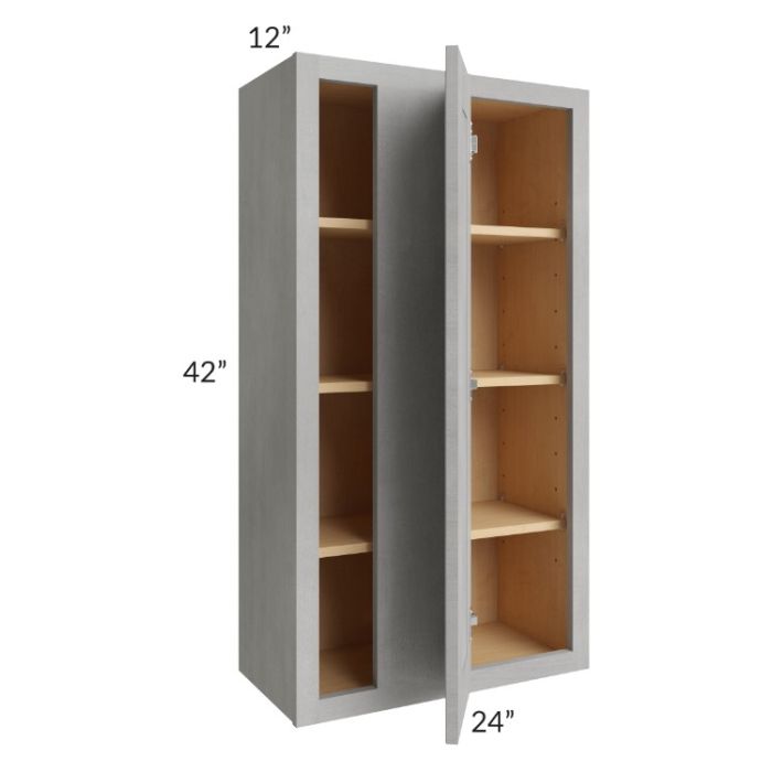 Gramercy Grey Mist 24x42 Blind Corner Wall Cabinet