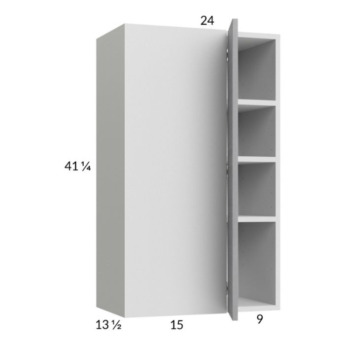 Euro Grey 24x40-1/4 Blind Corner Wall Cabinet