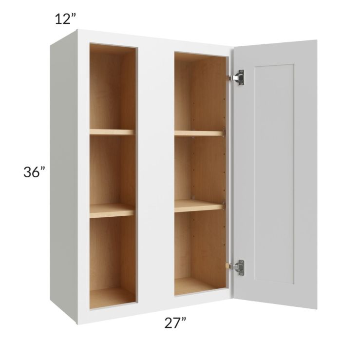 Asheville White Shaker 27x36 Wall Blind Cabinet
