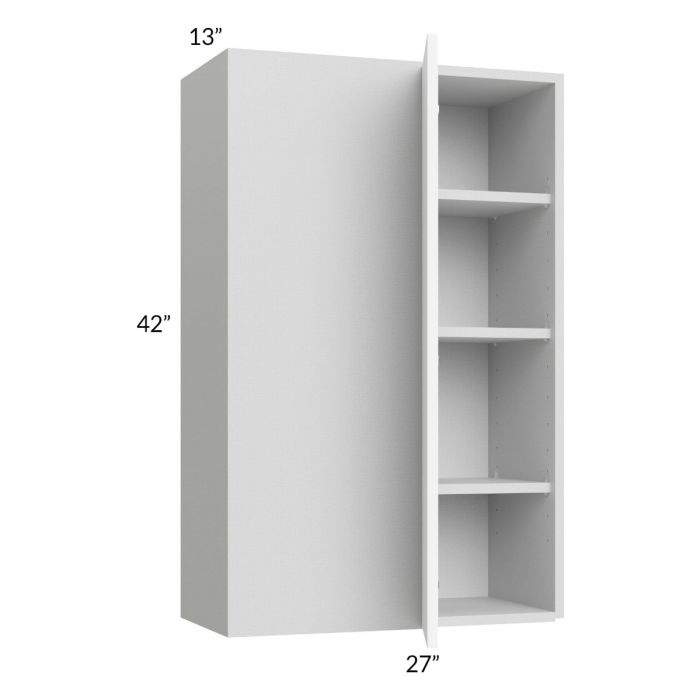 Milan White Matte 27x42 Blind Corner Wall Cabinet