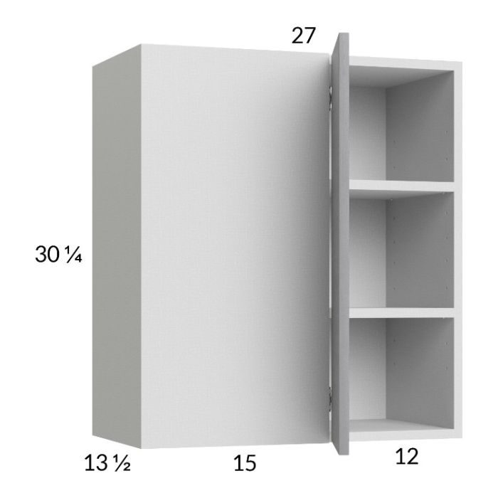 Euro Grey 27x30-1/4 Blind Corner Wall Cabinet