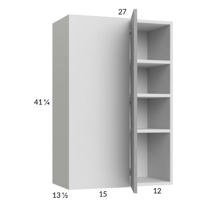 Euro Grey 27x40-1/4 Blind Corner Wall Cabinet