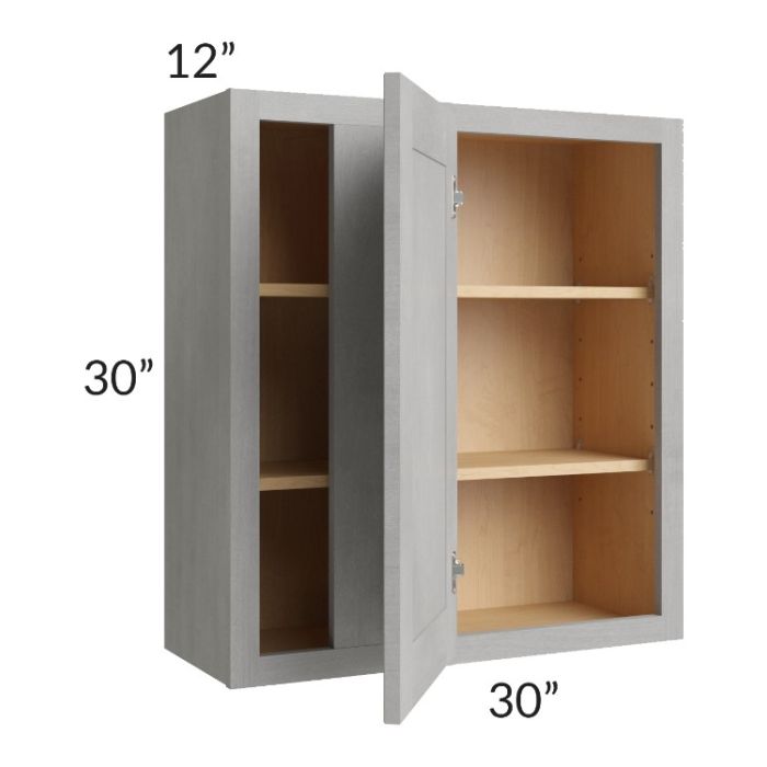 Gramercy Grey Mist 30x30 Blind Corner Wall Cabinet