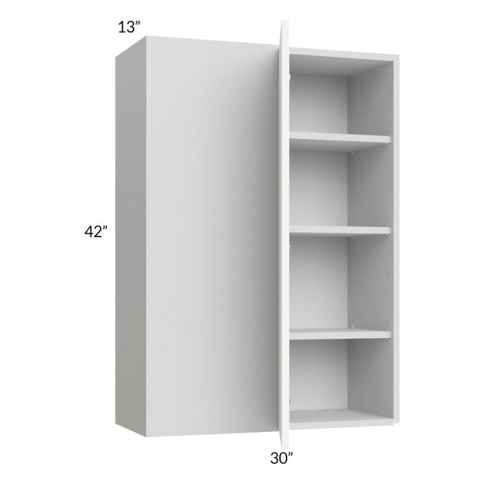 Milan White Matte 30x42 Blind Corner Wall Cabinet