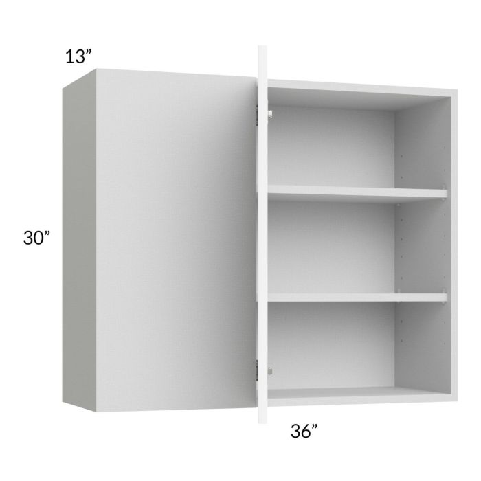 Milan White Matte 36x30 Blind Corner Wall Cabinet