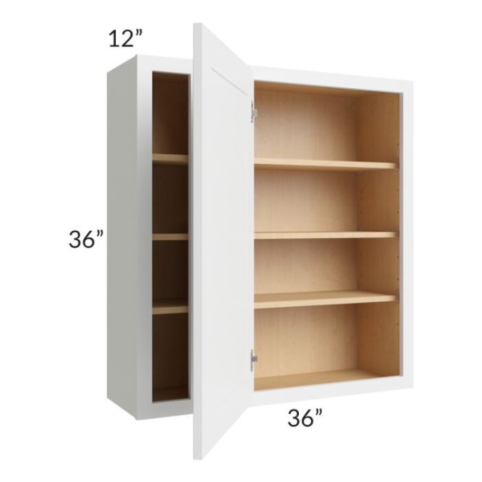 Stratus White 36x36 Blind Corner Wall Cabinet