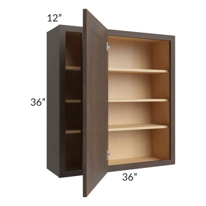 Tuscan Kona Brown 36x36 Blind Corner Wall Cabinet