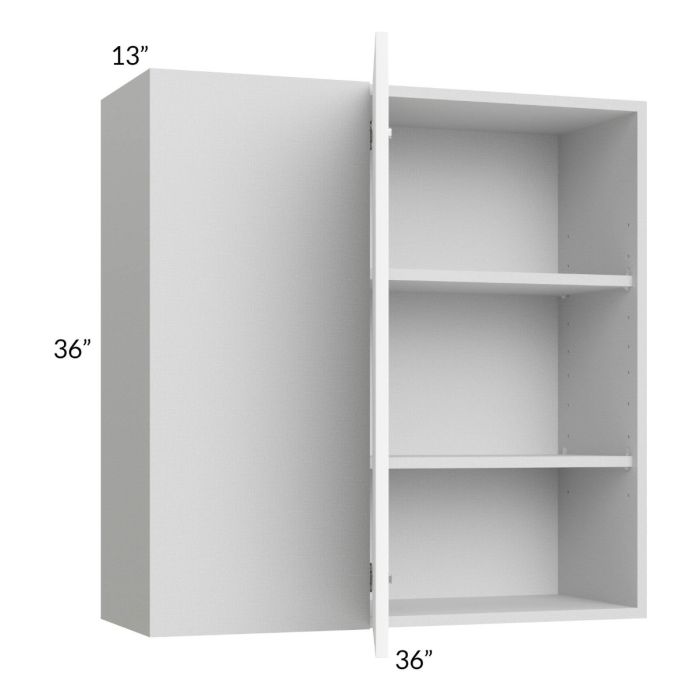 Milan White Matte 36x36 Blind Corner Wall Cabinet