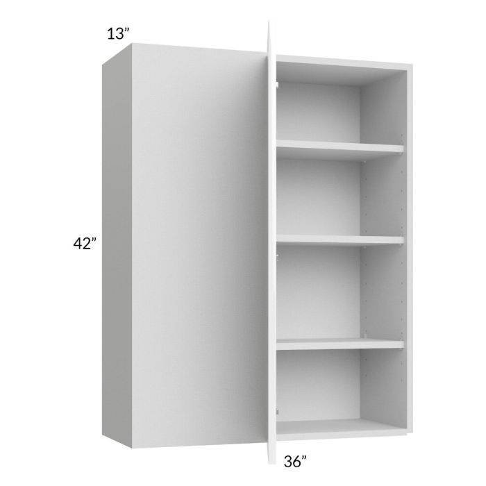 Milan White Gloss 36x42 Blind Corner Wall Cabinet