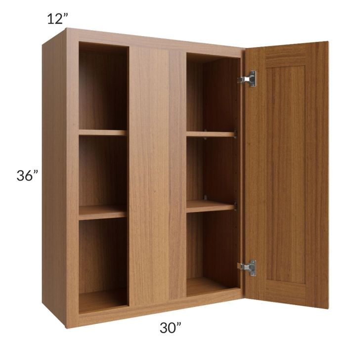 Artisan Walnut Shaker 30x36 Blind Wall Cabinet