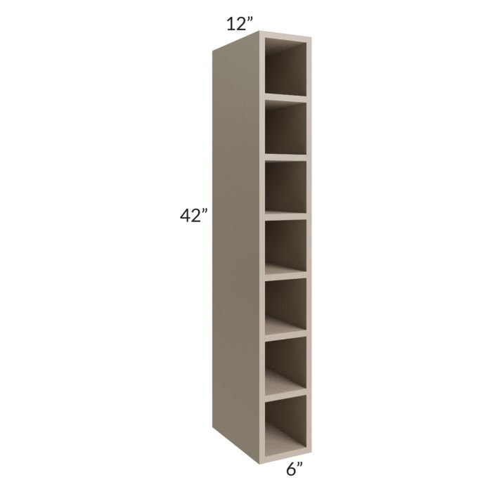 Tuscan Oyster 6x42 Wine Cube Cabinet